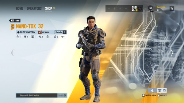 siege rainbow six elite lesion r6 tox guide nano skin hxchector 1800 credits