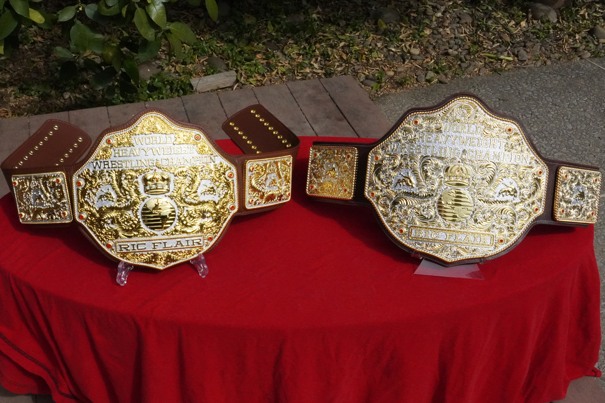 Dual Plated Big Gold World Heavyweight Championship Belt - LUXE EDITION