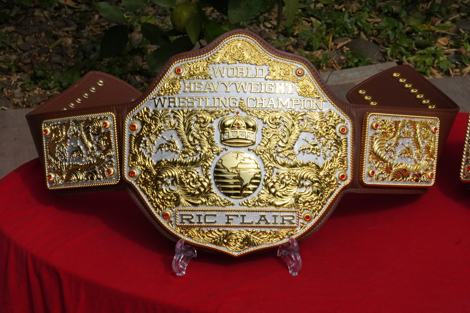 Dual Plated Big Gold World Heavyweight Championship Belt - LUXE EDITION