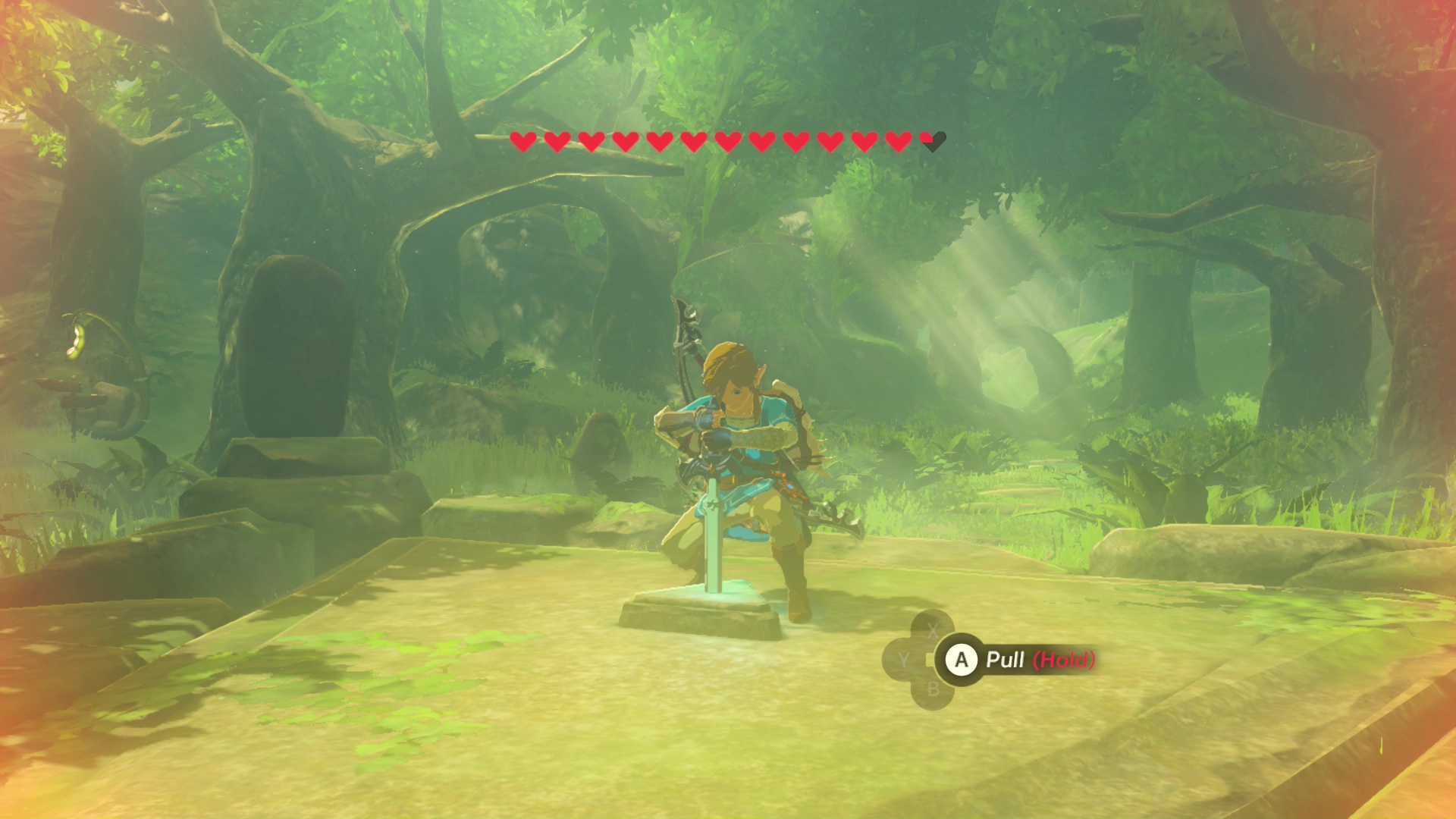 breath of the wild master sword do temporary hearts count